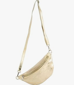 Sac banane femme doré