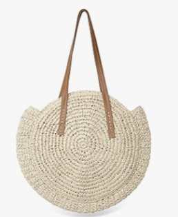 Sac en paille rond